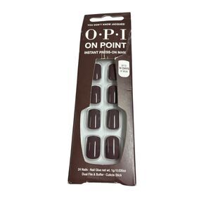 OPI On Point Press-On Nails Short Square 24 Nails Up to 14 Day Wear